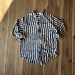 madewell striped button down